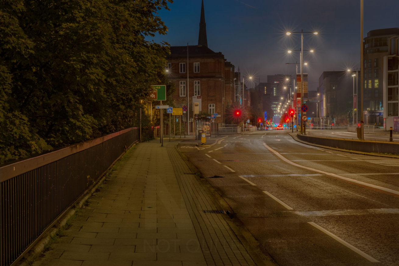 Looking towards Manchester from the Crescent Salford
