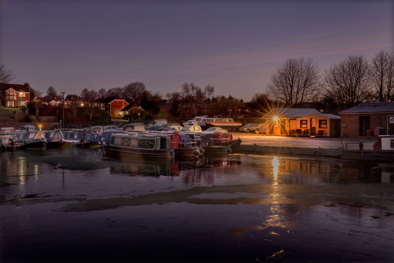 bridgewater canal salford winter