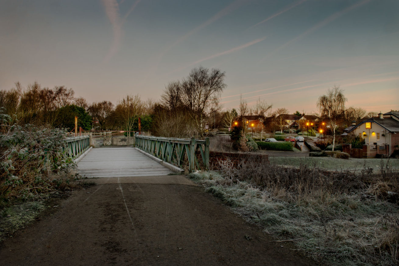 bridgewater canal salford winter